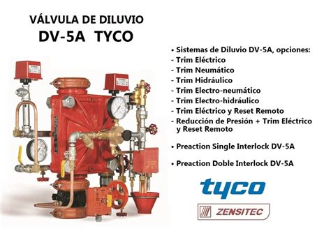 Válvula DV5A Tyco Diluvio o Preaction UL FM ZENSITEC