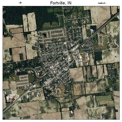 Aerial Photography Map of Fortville, IN Indiana