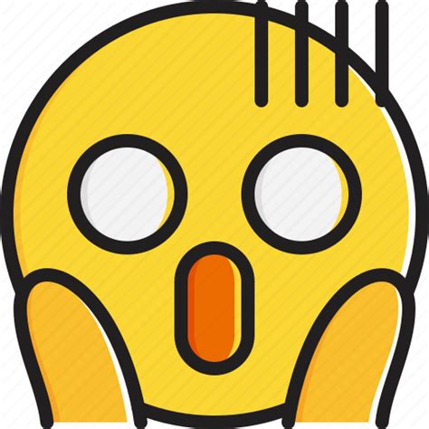 Emoticon Face Fear Screaming Smiley Icon Download On Iconfinder