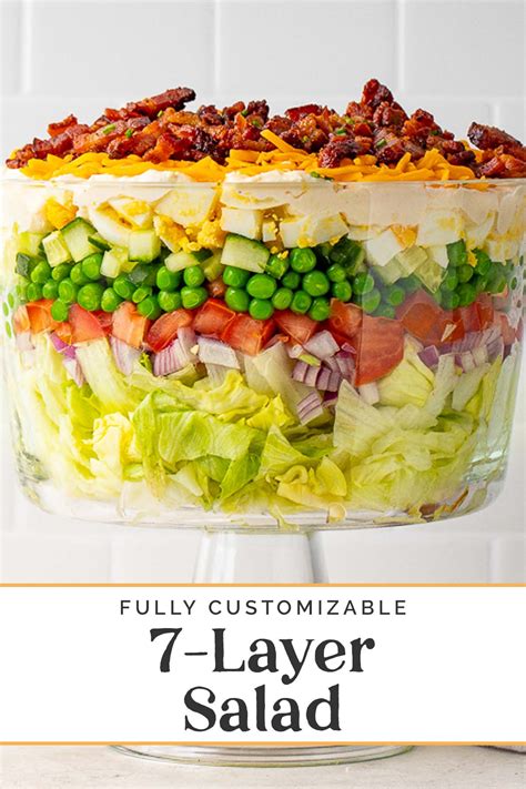 Easy Layer Salad With Homemade Dressing Aprons