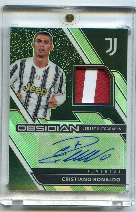 Panini Obsidian Cristiano Ronaldo Green Jersey Patch Relic Auto