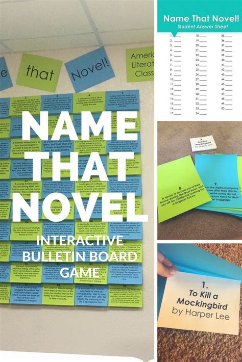 Check Out This Interactive Bulletin Board Game For American Lit Class