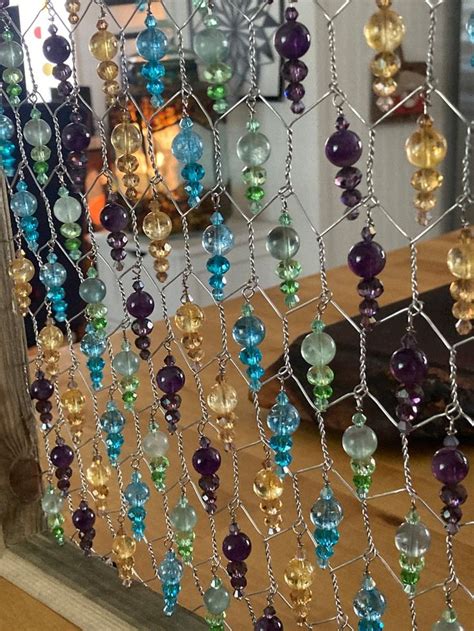 Glass Bead Suncatcher Etsy In Crystal Suncatchers Diy Bead