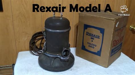 Rexair Rainbow Model A Youtube