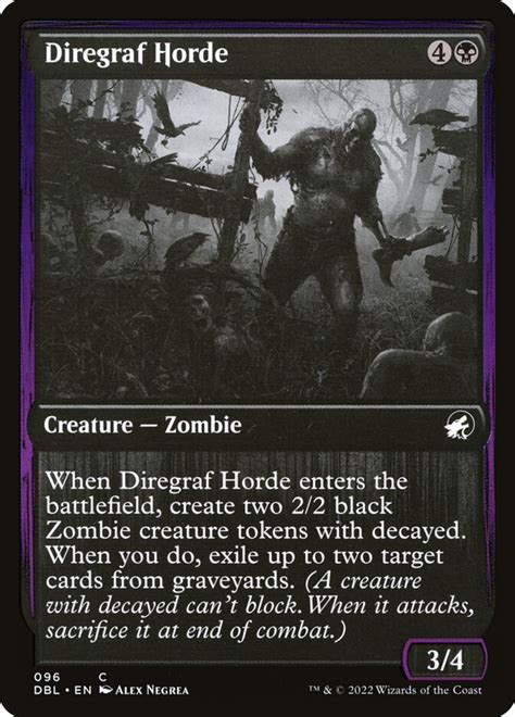 Diregraf Horde Innistrad Double Feature Mtg Print