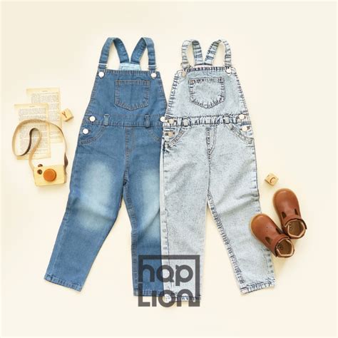 Jual Overall Celana Panjang Jeans Anak Unisex Laki Perempuan