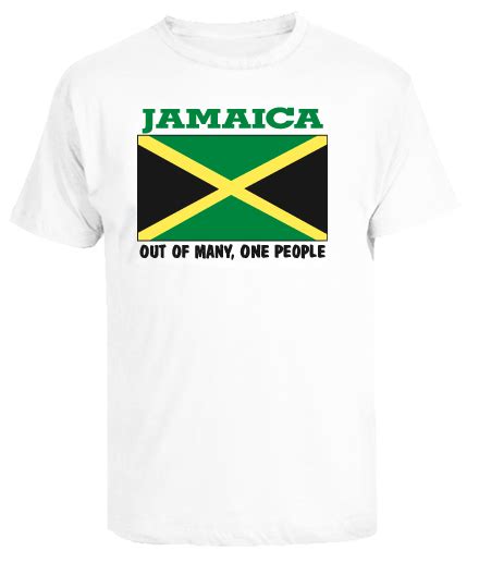 Mens Jamaica Flag Printed Cotton Tee Sun Island Jamaica