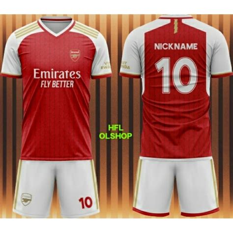 Jual Jersey Arsenal Home New Kit Full Printing Free Custom