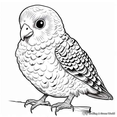 Budgie Coloring Pages Free Printable