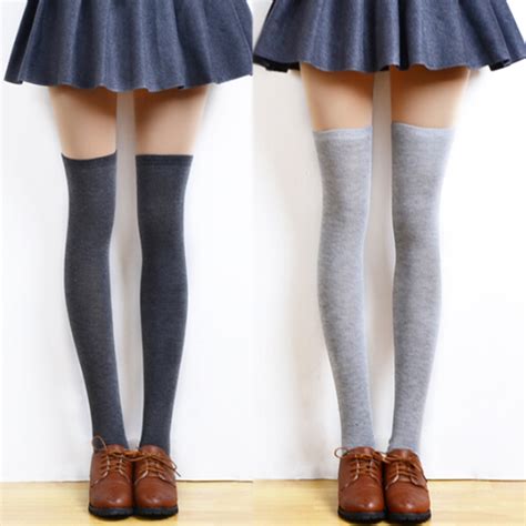 Sexy Fashion Women Girl Thigh High Stockings Knee High Socks 5 Colors