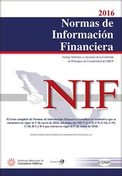 Normas De Informaci N Financiera Nif Ebooks Imcp