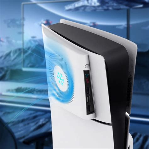 Cooler Ps5 Slim - For PS5 Slim Console Cooling Fan Console Quiet Cooler with 3 USB 2.0 ...