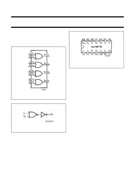 HEF4071B Datasheet 2 3 Pages PHILIPS Quadruple 2 Input OR Gate