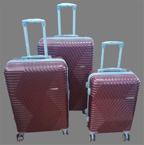 Polycarbonate Maroon Luggage Trolley Bag Combo At Rs Set In New Delhi