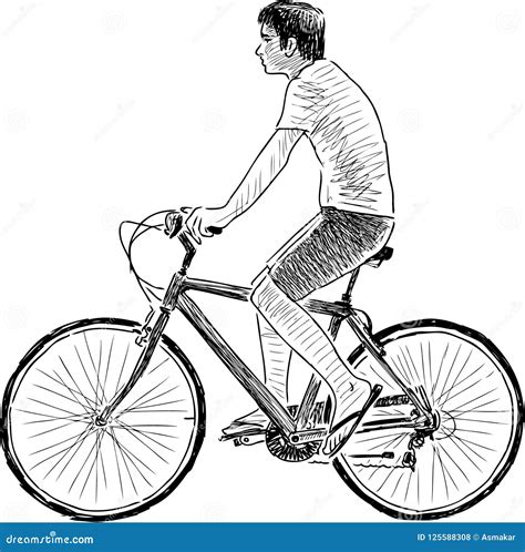 Bike Riding Drawing Pin On Bicycles Bolsos Depie Lubrique