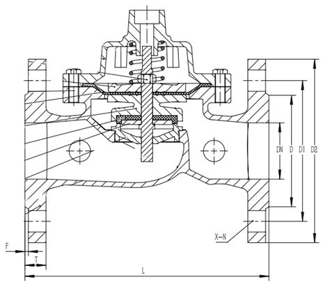 6 Inch Pilot Operated Pressure Relief Valve Dn150