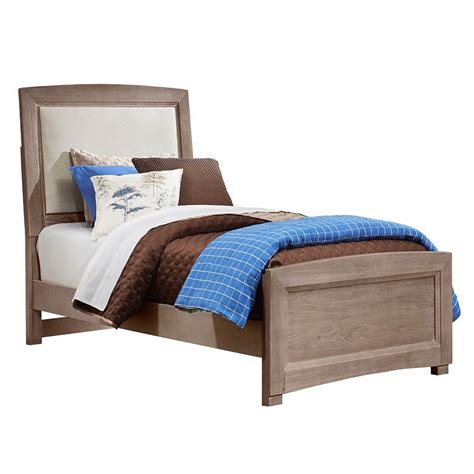 Transitions Youth Upholstered Bed Driftwood Oak Vaughan Bassett