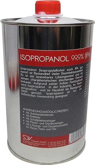 SDV Chemie Isopropanol Isopropylalkohol IPA 2 Propanol 99 9 1x 1 Liter