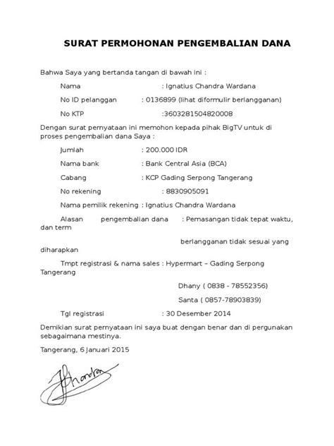 Detail Contoh Surat Pernyataan Salah Transfer Bank Bca Koleksi Nomer 31