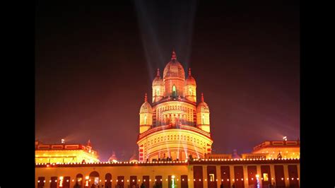 Lighting Of Dakshineswar Kali Temple On Diwali Kali Puja Night Youtube