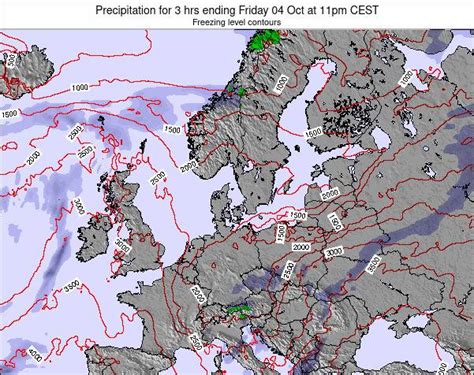 Germany Precipitation For 3 Hrs Ending Thursday 08 Jun At 5am Cest