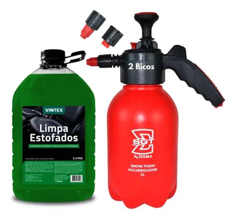 Pulverizador De Compressão Manual 2l Limpa Estofados Vonixx