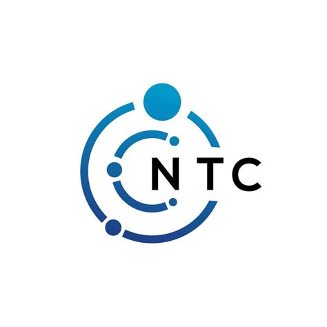 NTC letter technology logo design on white background. NTC creative ...