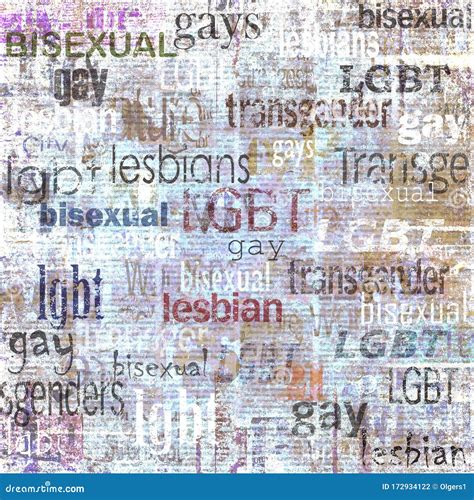 Lgbt Concept Conceptual Lesbian Gay Bisexual And Transgender Poster Design Stock Photo