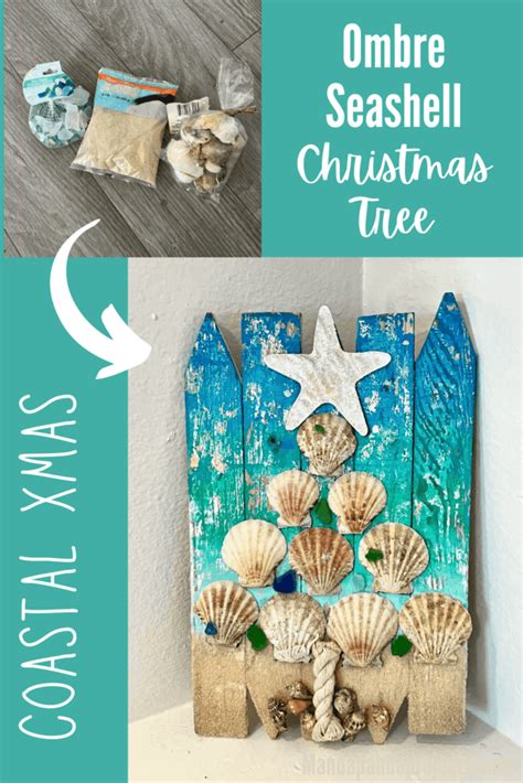 Ombre Seashell Christmas Tree Manda Panda Projects