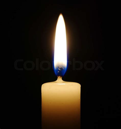 Burning Candle Stock Image Colourbox