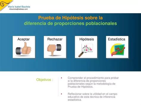 PPT Prueba de Hipótesis sobre la diferencia de proporciones