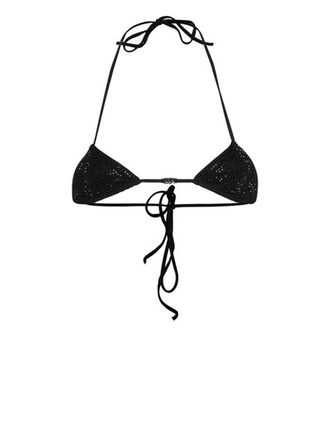 DSQUARED2 Crystal Embellished Bikini Top Farfetch