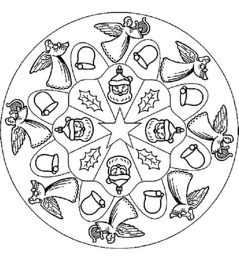 Mandales Nadal Scribd Mandala Coloring Pages Christmas Coloring