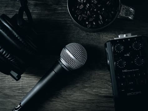 Music Microphone Black Background Telegraph