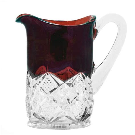 Eapg Cream Pitcher In The Ruby Diamond Pattern Reuzeit Emporium