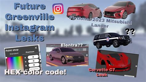 Instagram Future Roblox Greenville Leaks Corvette C7 Fictional Lancer