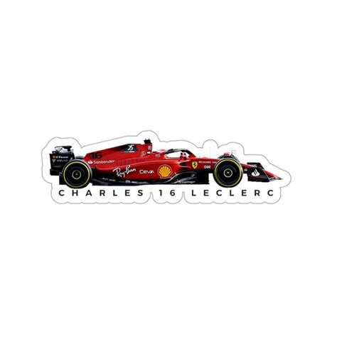 Charles Leclerc F1 Sticker Scuderia Ferrari Formula 1 Car Stickers