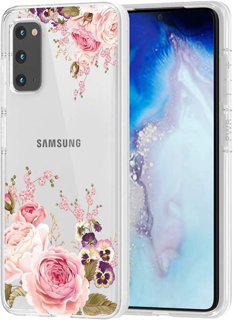 Yerebel Galaxy S20 5g Samsung S20 Cute Case Clear Flexible Bumper Tpu Soft Rubber