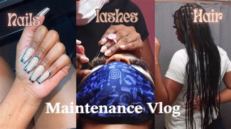 Maintenance Vlog Nails Hair And Lashes Appt♡︎ Youtube