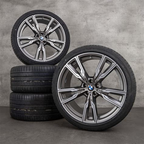 Bmw 22 Inch Rims X5 G05 X6 G06 Styling M747 Alloy Summer Tires Wheels