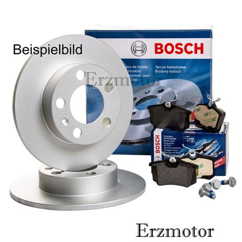 BOSCH BREMSEN SATZ HINTEN BREMSSCHEIBEN VOLL 290 MM BELAEGE FUER