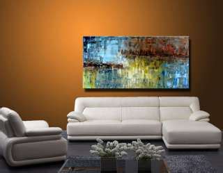 ABSTRACT MODERN OIL KNIFE PAINTING WALL DECOR Eugenia Abramson