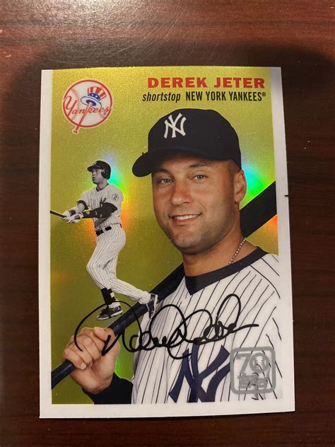 Topps Series Derek Jeter Chrome Ytc Insert Sp Yankees Hof