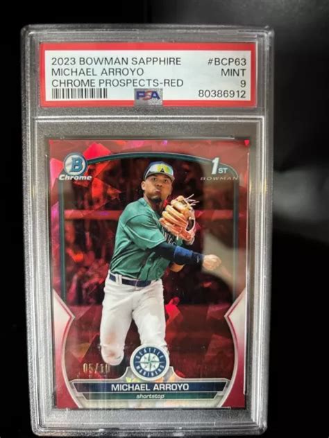 Michael Arroyo Bowman Chrome Saphir Rouge R Fracteur Psa Eur