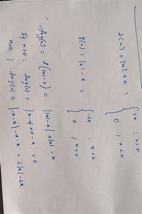 Let F G R→ R Be Two Functions Defined As F X X X G X X