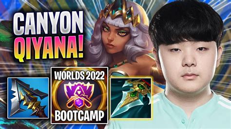 Canyon Is A Monster With Qiyana Dk Canyon Plays Qiyana Jungle Vs