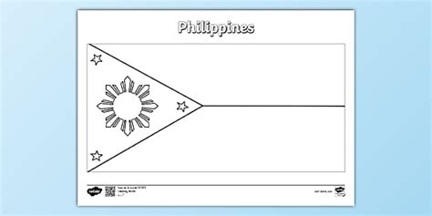 Philippines Flag Colouring Sheet Twinkl