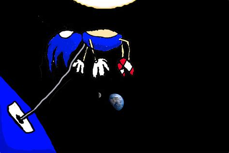 Sonic In Space By Anola Grimming On Deviantart