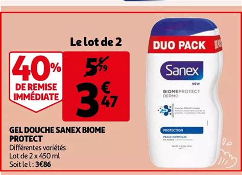 Sanex Biome Protect Gel Douche X Ml Promotie Bij Auchan