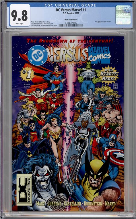 Marvel Versus Dc Dc Universe Corner Box Variant Cgc Nm M